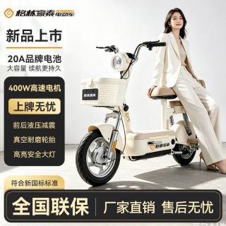百亿补贴：格林豪泰 -小豆芽新国标电动自行车48V20A铅酸电瓶车长续行代步