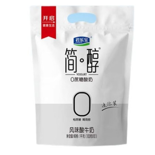 君乐宝 简醇 0蔗糖低温酸奶  100g *10袋