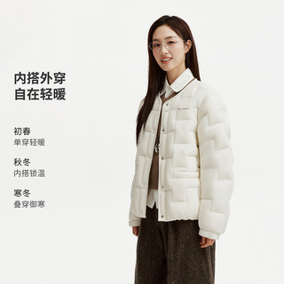 坦博尔 轻羽绒短款外套 一衣多穿 轻月白 M(165) 女士羽绒服