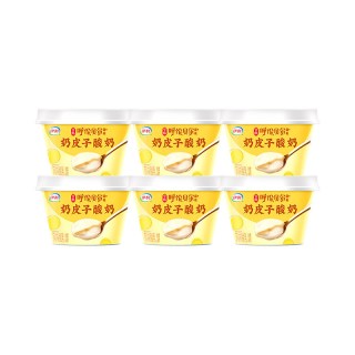 伊利 宫酪奶皮子酸奶138g*6杯生牛乳发酵风味发酵乳低温酸奶营养早餐奶