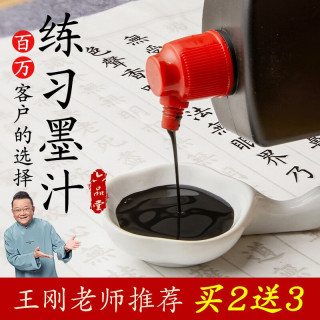 六品堂 墨汁书法专用文房四宝书画墨液大瓶大桶油烟墨大容量毛笔字初学者国画轻胶速干练习毛笔墨水