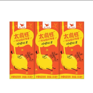 统一 太魔性 柠檬红茶经典饮品 250ml*24盒(新老包装随机发货）