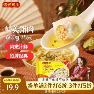 湾仔码头 上汤小云吞 鲜美猪肉 600g