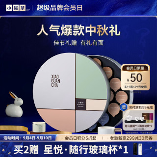 小罐茶 莫兰迪茶叶礼盒装 64g（大红袍茶+金骏眉红茶+铁观音茶+茉莉花茶）