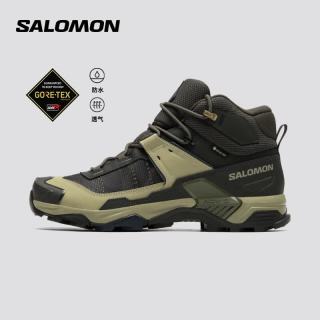 萨洛蒙 男款 户外运动防水登山稳定抓地透气徒步鞋 X ULTRA 5 MID GTX 青丹色 477543 7 (40 2/3)