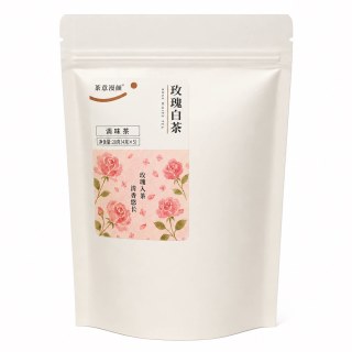 茶意漫颜 浙茶集团玫瑰白茶花香清雅茶韵柔和甄选原料调味茶袋装款