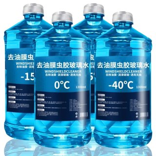 四季通用去油膜虫胶汽车玻璃水夏季强力去污防雨清洁养护冬季防冻