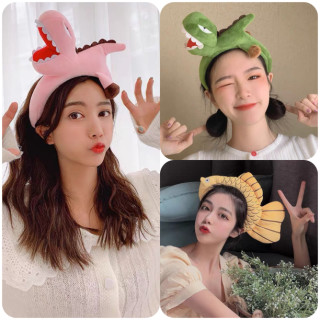 义佰满分网红可爱超萌恐龙小黄鱼发箍少女化妆洗脸搞怪拍照头箍