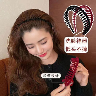 非金属布艺发饰 植绒发箍洗脸防滑刘海碎发发带秋冬百搭