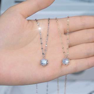 金美澳 铜合金项链 高级感锁骨链女轻奢小众配饰精美小饰品精致款