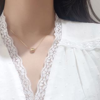 铜合金项链 女爆款锁骨链百搭感时尚轻奢新款小众高级感豆豆项链