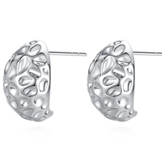 VIGG JEWELRY VIGG 铜合金耳饰 太空石耳钉 小众简约项链耳环时尚百搭饰品
