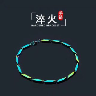 钛钢手链 淬火手链小众简约男生饰品ins冷淡风不掉色时尚情侣潮流