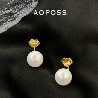 AOPOSS 铜合金耳饰 [真如意]耳钉耳夹原创耳环2025新款爆款