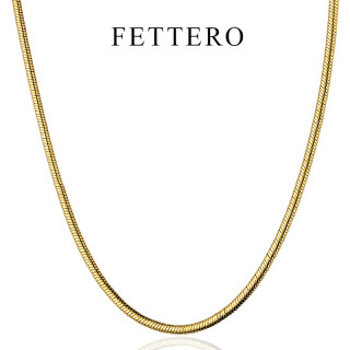 fettero 铜合金项链 高定设计女款颈链欧美锁骨链