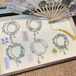 合金陶瓷手链 新中式手链2单飞默认瑕高级感小众本命年定制手工