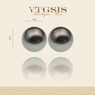 VTGSIS 合金仿珍珠耳饰 棉花糖耳饰百搭日常通勤素款高级感21124