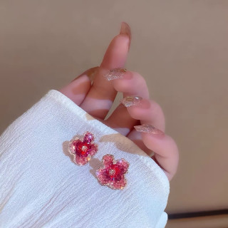 铜合金耳饰 网红气质百搭耳钉时尚流行花朵耳钉耳A104
