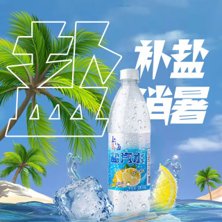 移动端：汽泡果园 盐乐达上海风味盐汽水柠檬味600ml*24瓶夏季无糖碳酸饮料整箱包邮
