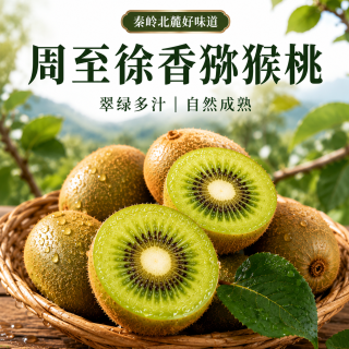 徐香 周至徐香猕猴桃5斤中果 现摘鲜果家庭实惠装 周至徐香-买3斤送2斤 均果(单果-80g以上)-普通装