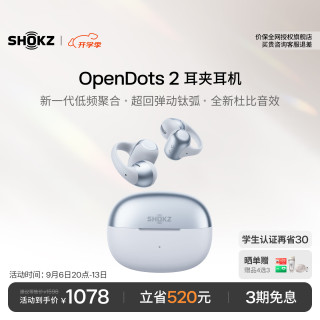 韶音 OpenDots 2 耳夹式蓝牙耳机 银雪松