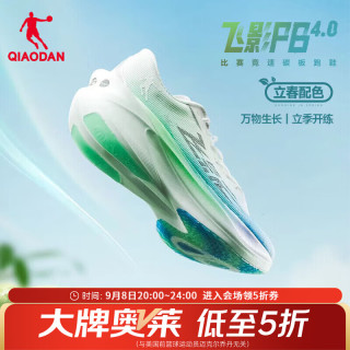乔丹 飞影PB4.0马拉松竞速跑步鞋碳板跑鞋运动鞋男 海盐蓝/极光绿 -立春 45