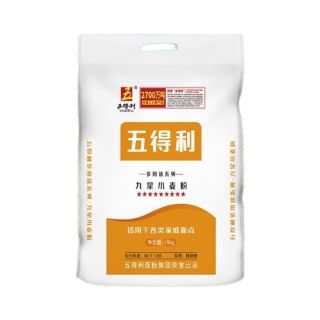 百亿补贴：五得利 面粉九星多用途小麦粉10kg家用包子馒头面条20斤通用面粉