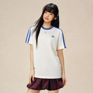 安踏 雀跃系列 |足球风潮流休闲潮流短T冰丝短袖情侣百搭运动上衣女