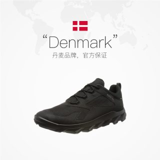 ecco 男款运动休闲鞋皮鞋皮革时尚低帮板鞋防滑82019