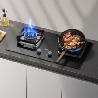 华帝 i10106嵌入式天然气家用双灶台5.2kw