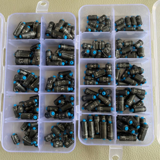 100枚盒装克度铅皮卷快速铅坠刻度铅皮套装垂钓配件铅座钓鱼用品