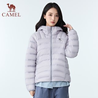 88VIP：骆驼 秋冬户外轻薄鹅绒羽绒服时尚连帽保暖男女