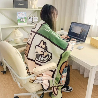 法兰绒毯子券后3.99