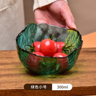 法兰晶 轻奢风玻璃水果盘 沙拉碗 烟灰小号