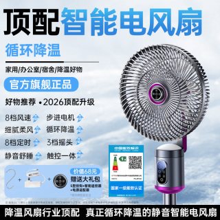 权尚 电风扇家用超静音大风力台式落地扇壁挂强力台扇