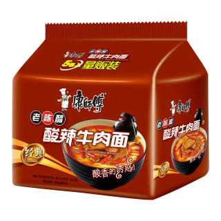 康师傅 颐和仙境 老陈醋 酸辣牛肉面 111g*5包