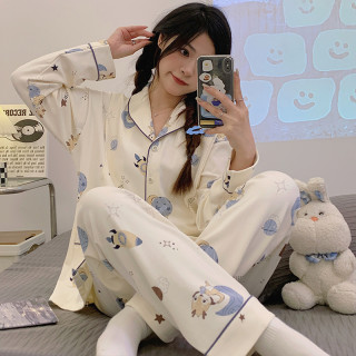 熊猫皇后 棉质月子服春秋产后孕妇睡衣夏季薄款哺乳产妇出院服可外穿家居服