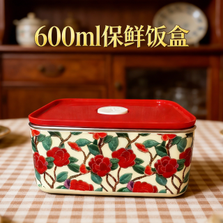 不锈钢可微波炉加热繁花保鲜便当盒