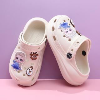 女童洞洞鞋夏季儿童拖鞋防滑外穿宝宝中大童凉拖鞋女孩卡通沙滩鞋