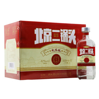 永丰牌 北京二锅头纯粮酿红标 42度清香型白酒 500ml*12瓶