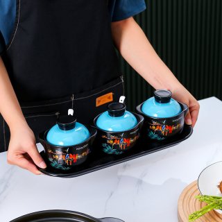 彩冠砂锅店耐热陶瓷砂锅煲汤锅焖炖锅家用砂锅煲沙锅
