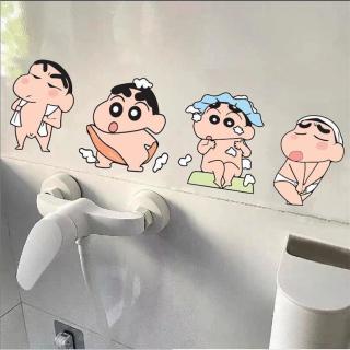 蜡笔小新卡通贴纸墙贴马桶贴居家贴画卫生间防水贴纸