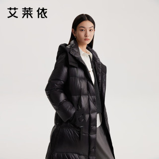 艾莱依 冬季质感中长款鹅绒服