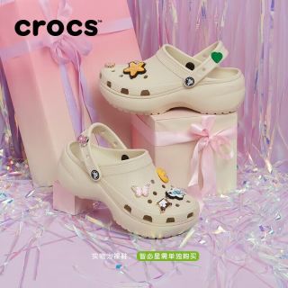 crocs 云朵洞洞鞋厚底运动沙滩鞋女士凉拖鞋外穿出门206750