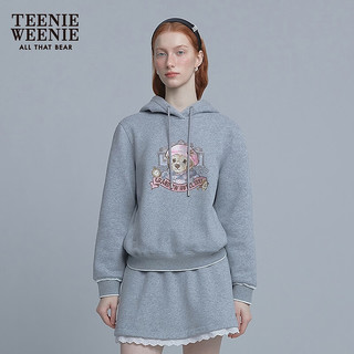 TEENIE WEENIE 小熊卡通连帽卫衣 深灰色 S