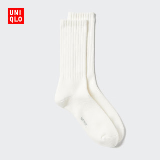 优衣库 HEATTECH袜子男装486946 01 乳白色 S /M/25～27 cm