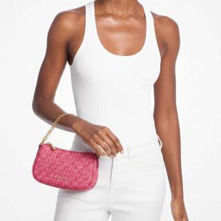 MICHAEL KORS CARMELA 休闲通勤经典老花腋下法棍包腋下小挎包