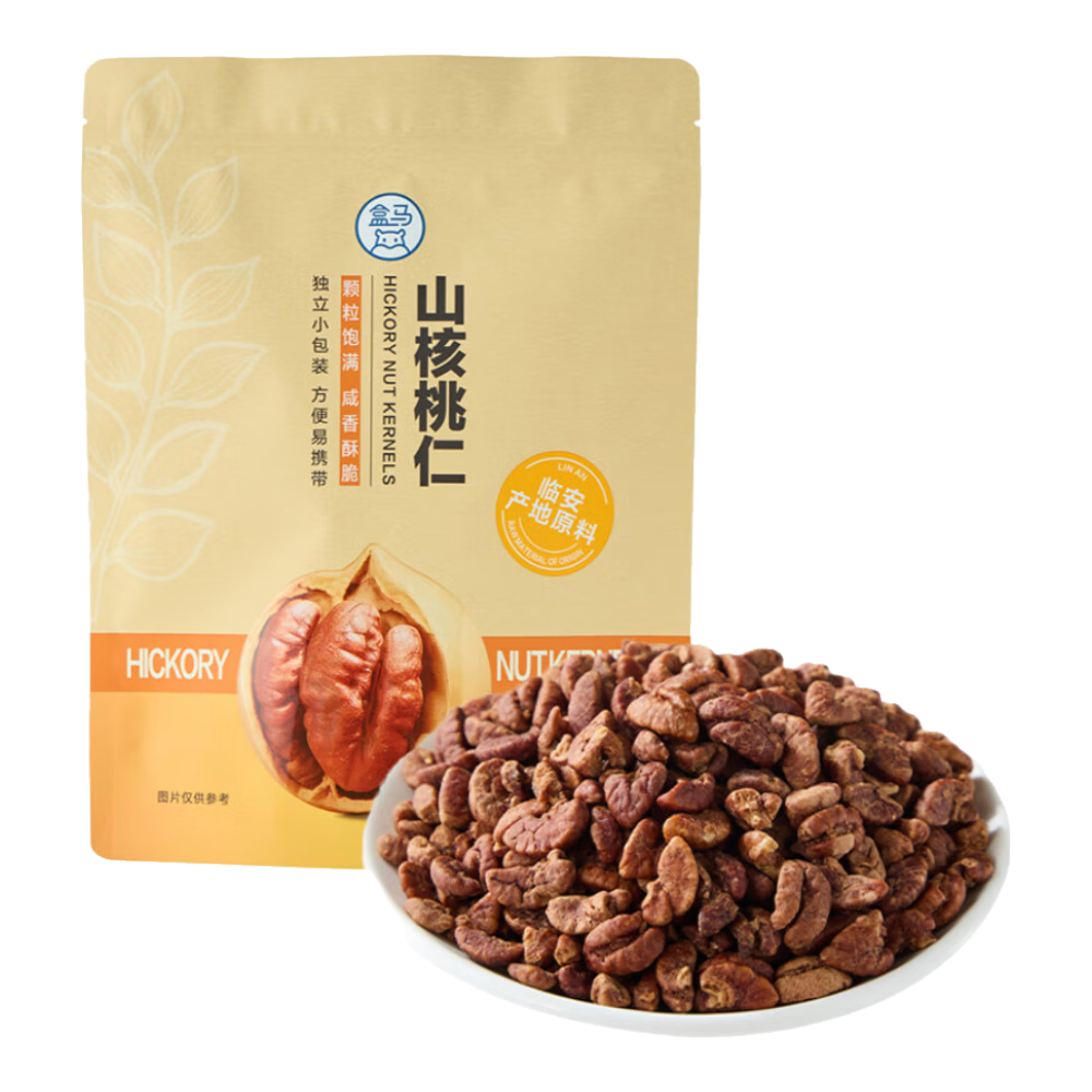 盒马 山核桃仁 350g 坚果炒货