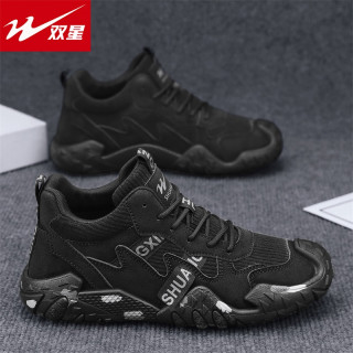 双星 鞋子男款休闲潮鞋秋季2026爆款赛车鞋软底防滑高帮工地开