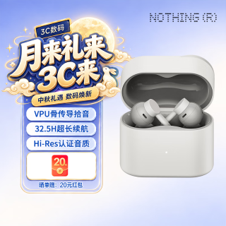 NOTHING Cmf Clip Pro 开放式 耳夹式 蓝牙耳机 运动 日常 跑步耳机 IP54防水 防漏音 兼容苹果安卓 白色